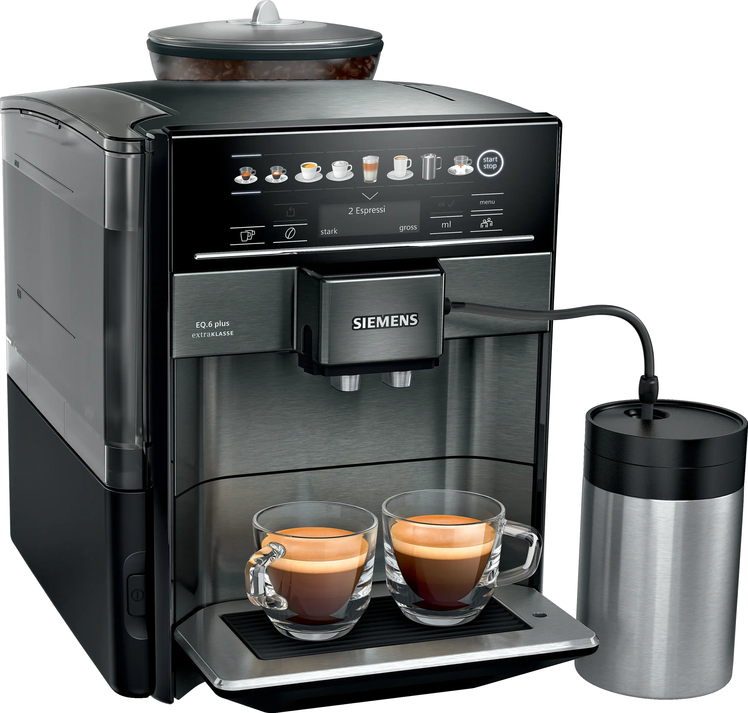 EQ6 Espresso Druck: 15 Bar