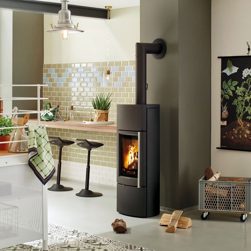 Guss-Kaminofen Leda Delta plus (6 kW) mit Speichereinlage – Bild 5