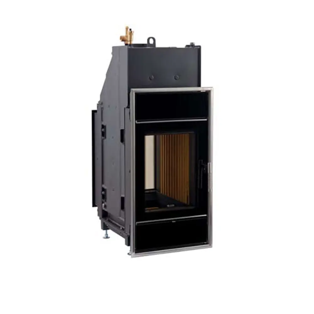 Kachelofen-Heizeinsatz Leda TURMA H80 XL W DS (13 kW) mit Wasserwärmetauscher