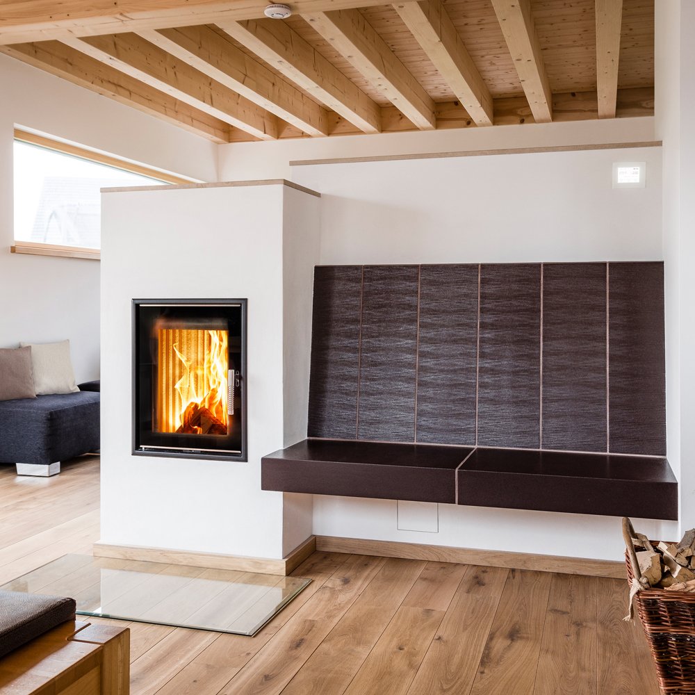 Kachelofen-Heizeinsatz Leda TURMA H80 XL W (13 kW) mit Wasserwärmetauscher – Bild 2